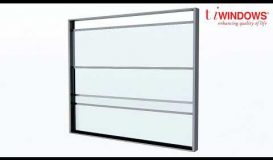 Balustrade windows - Vertical Sliding Motorized Windows
